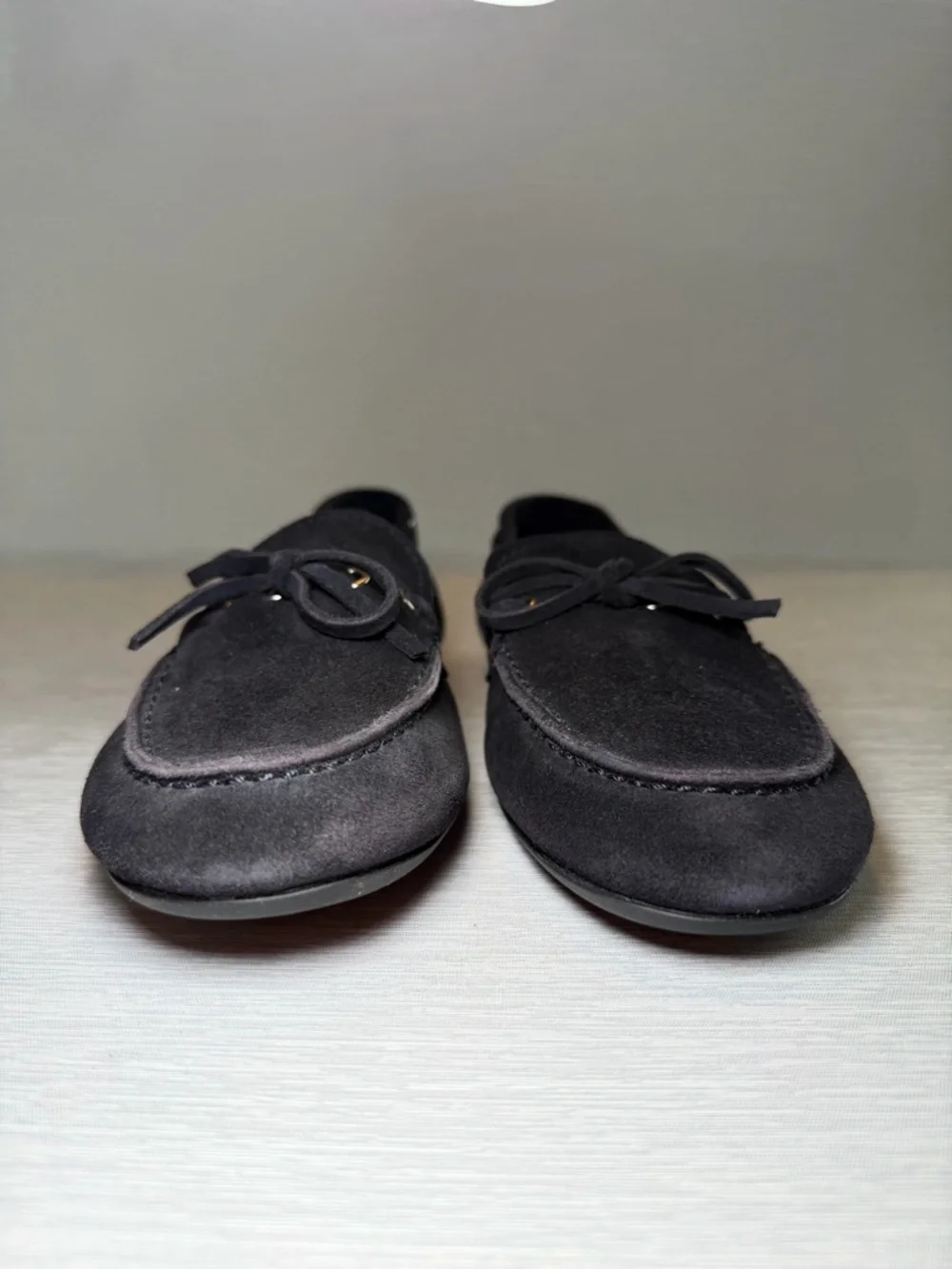 Everlane Women’s Suede Boat Shoes Dark Navy Size 7 NWB
